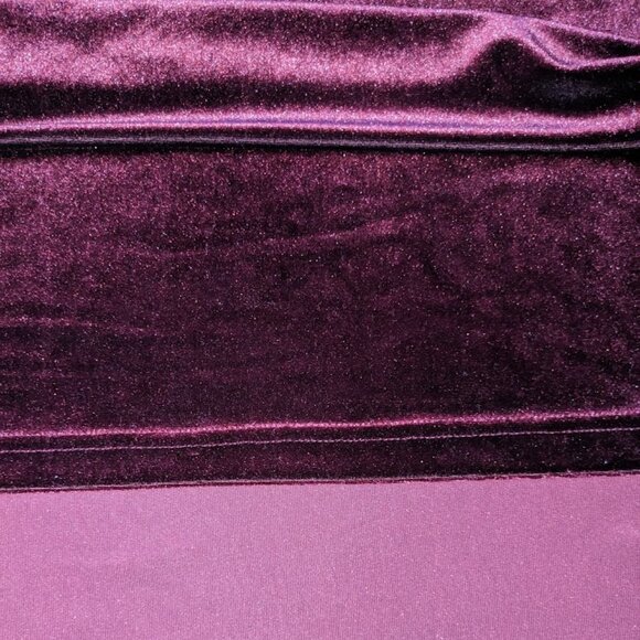Reitmans| Red Wine Velvet Velour Adjustable Waist Band Maxi Skirt |Size: Medium - Picture 4 of 10